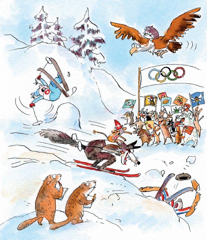 «Petchi aux sports d'hiver».