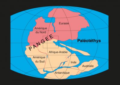 Carte de la Pangée.