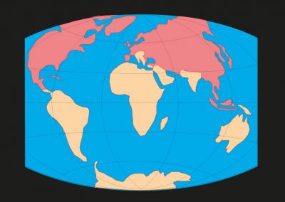Carte du monde actuel.