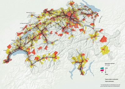 Infographie présentant les flux pendulaires en Suisse en 2010