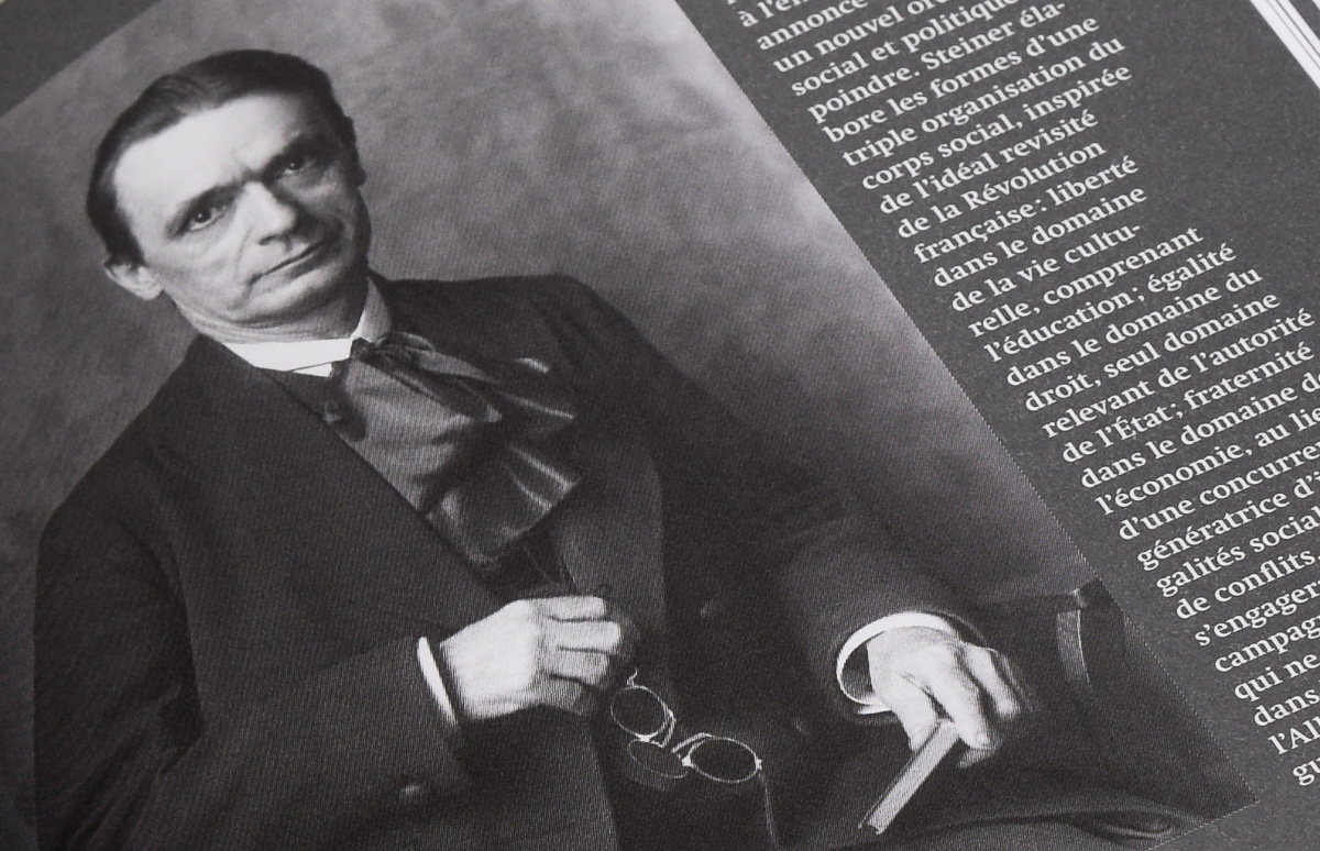 Portrait de Rudolf Steiner tiré du livre «Les grands pédagogues: Steiner»