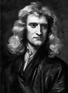 Portrait d'Isaac Newton peint par Godfrey Kneller en 1689.