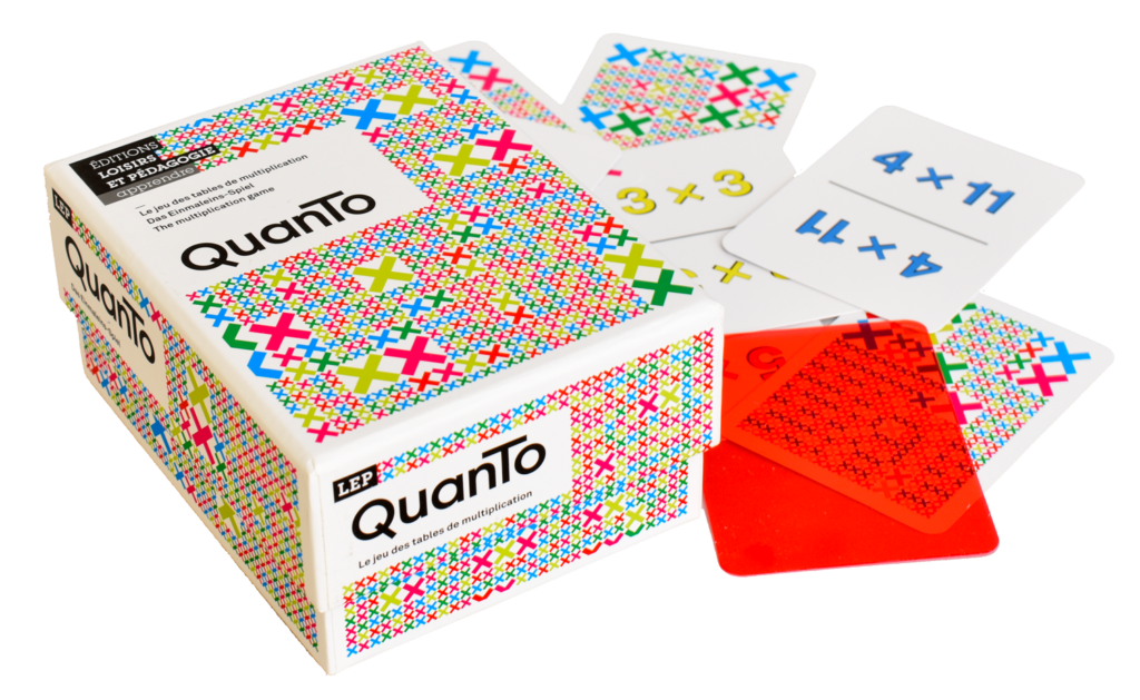 Photo de Quanto, un jeu pour l'apprentissage des tables de multiplication