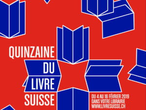 Affiche de la Quinzaine du livre suisse 2019 (détail).
